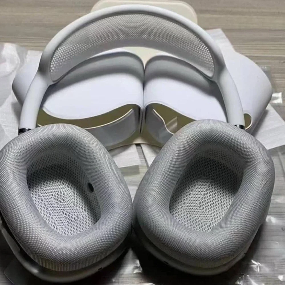 Apple White and Silver Over-Ear Headphones